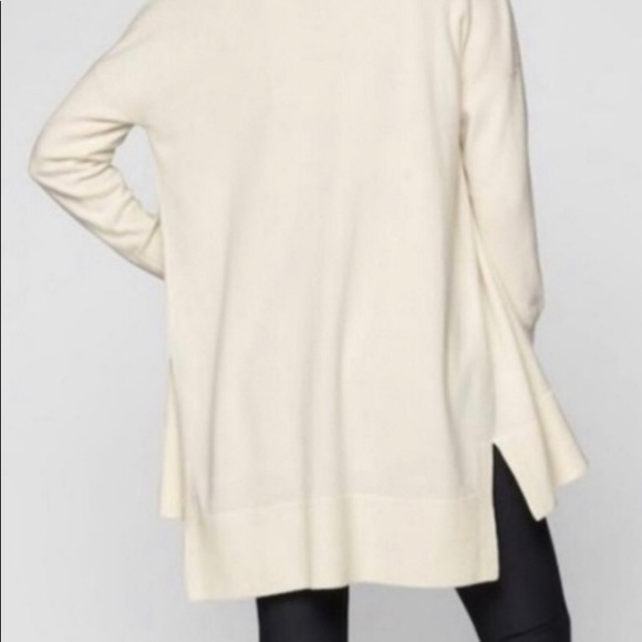 HPπ-NWT Athleta Step HemβStar GazerβWrap Sweater-Wool/Cashmere-Cream-Sz M - Picture 2 of 16
